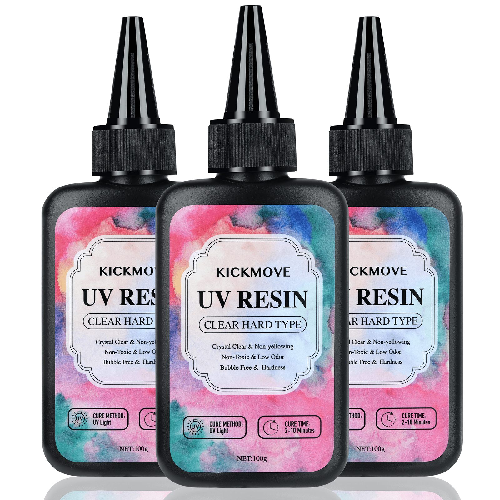 Resin Art Accessories - 300g UV Resin Clear,Hard,Upgraded Crystal Clear