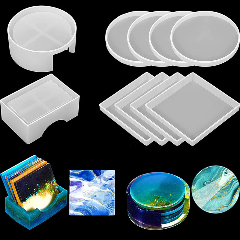 Resin Art Tools - 5Pcs/Set DlY Epoxy Resin Cup Coasters