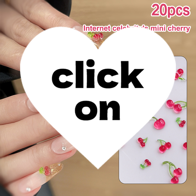 Resin Art Tools - 20pcs Sweet Resin Fruit Nail Charms