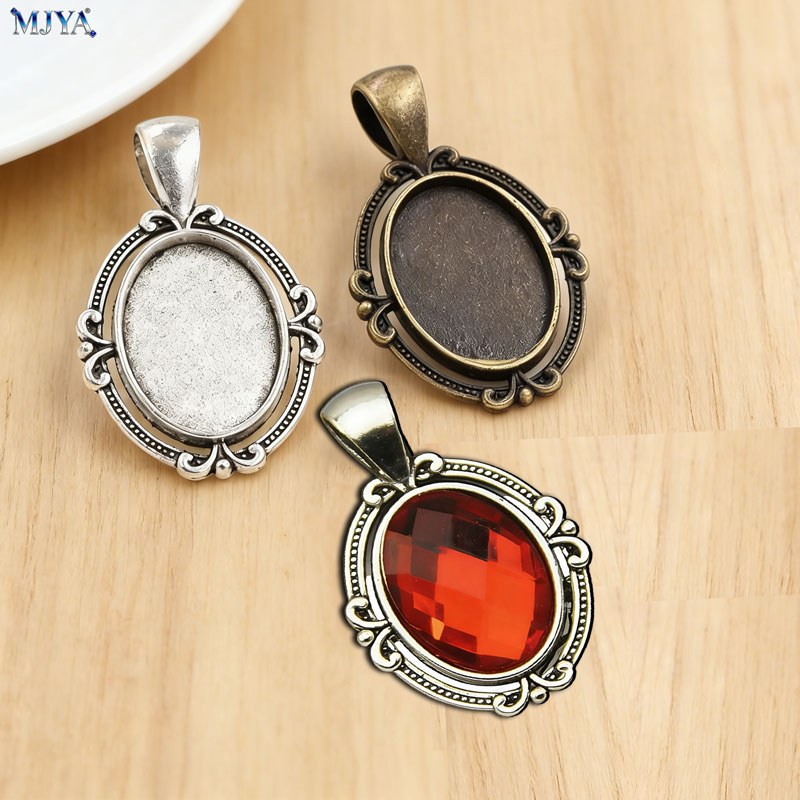 Resin Art Engagement - MJYA 10pcs Vintage Pendant Settings Inner