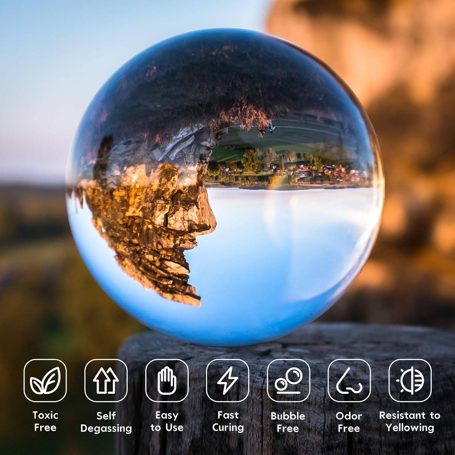 300g UV Resin Clear,Hard,Upgra - Resin Art Accessories review and price