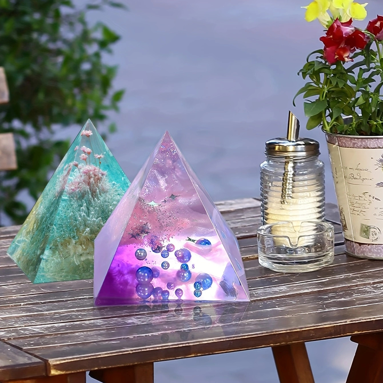 5pc - Pyramid Resin Molds of V - Resin Art Tools review and price
