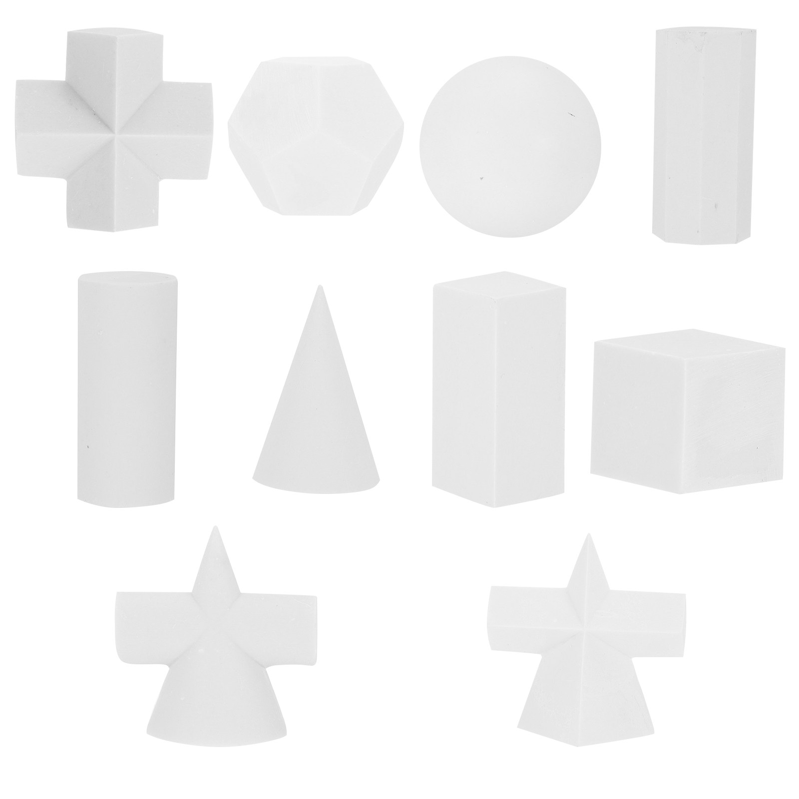 10Pcs Resin Geometrical Sculpt - Resin Art Learning review and price