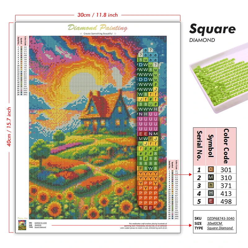 1PC frameless Diamond Painting - Resin Art Canvas review and price