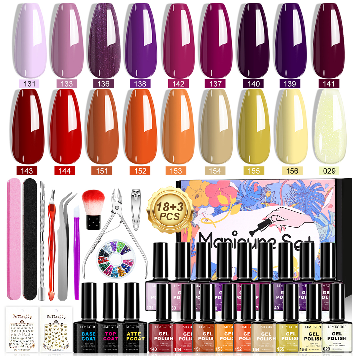 LIMEGIRL 18 PCS Gel Nail Polis - Resin Art Kit For Beginners review and price
