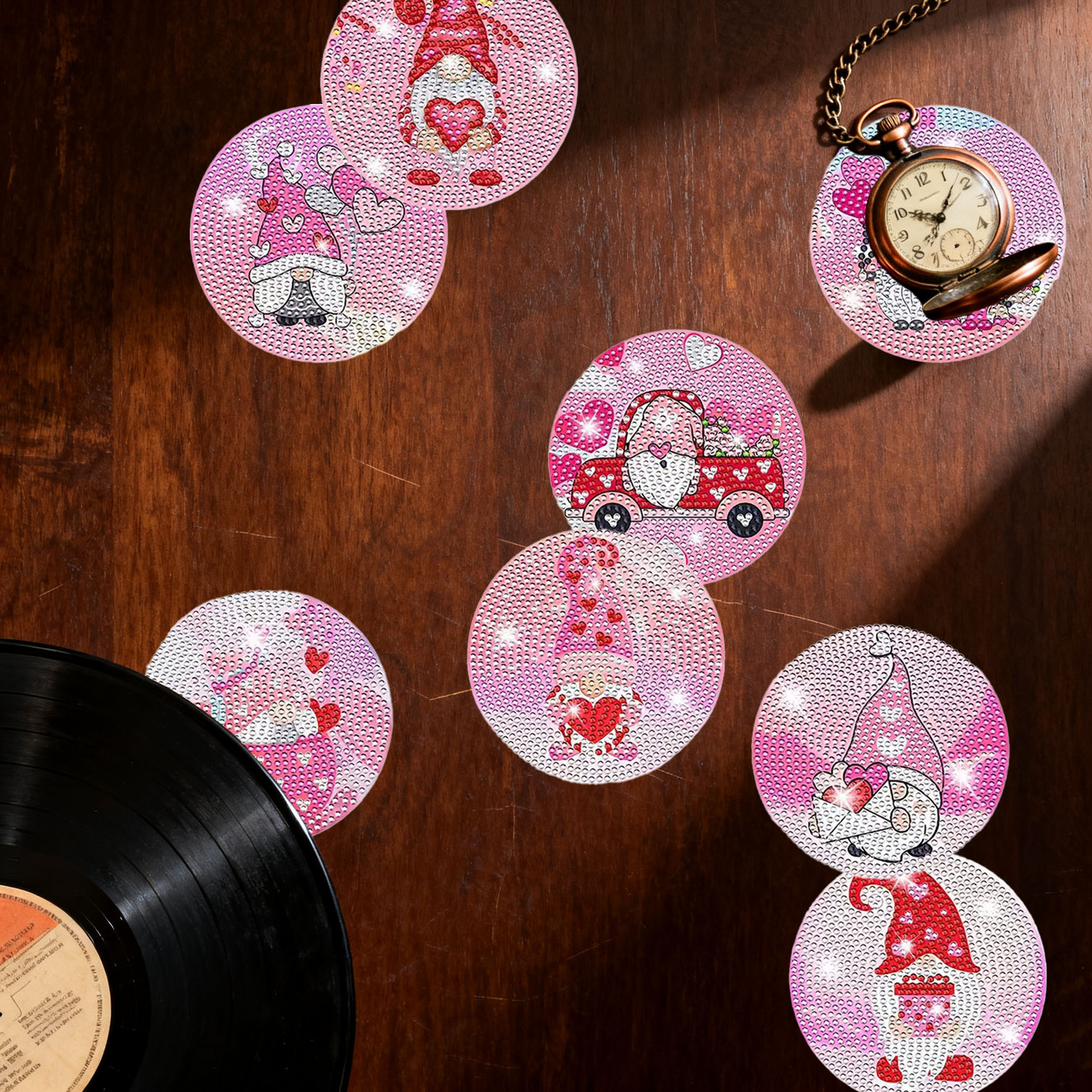 8PCS Valentine's Day Gnome Dia - Resin Art Kit For Beginners review and price