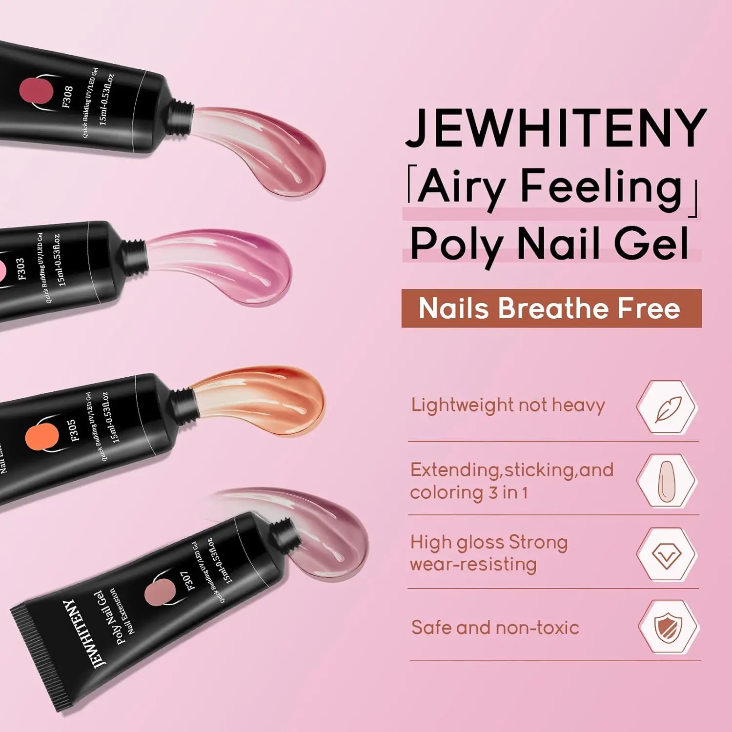 JEWHITENY Poly Extension Gel N - Resin Art Kit For Beginners review and price