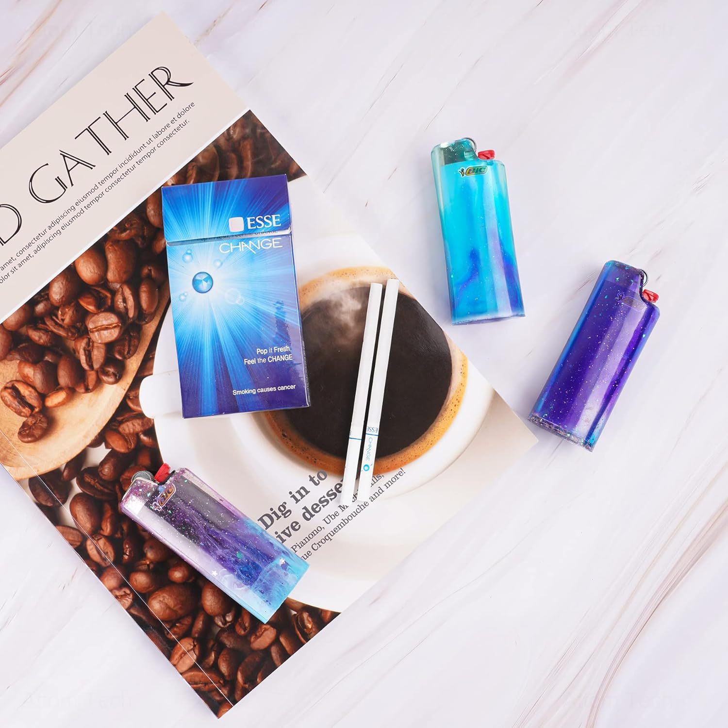 DIY Lighter Case Cover Silicon - Resin Art Tools review and price