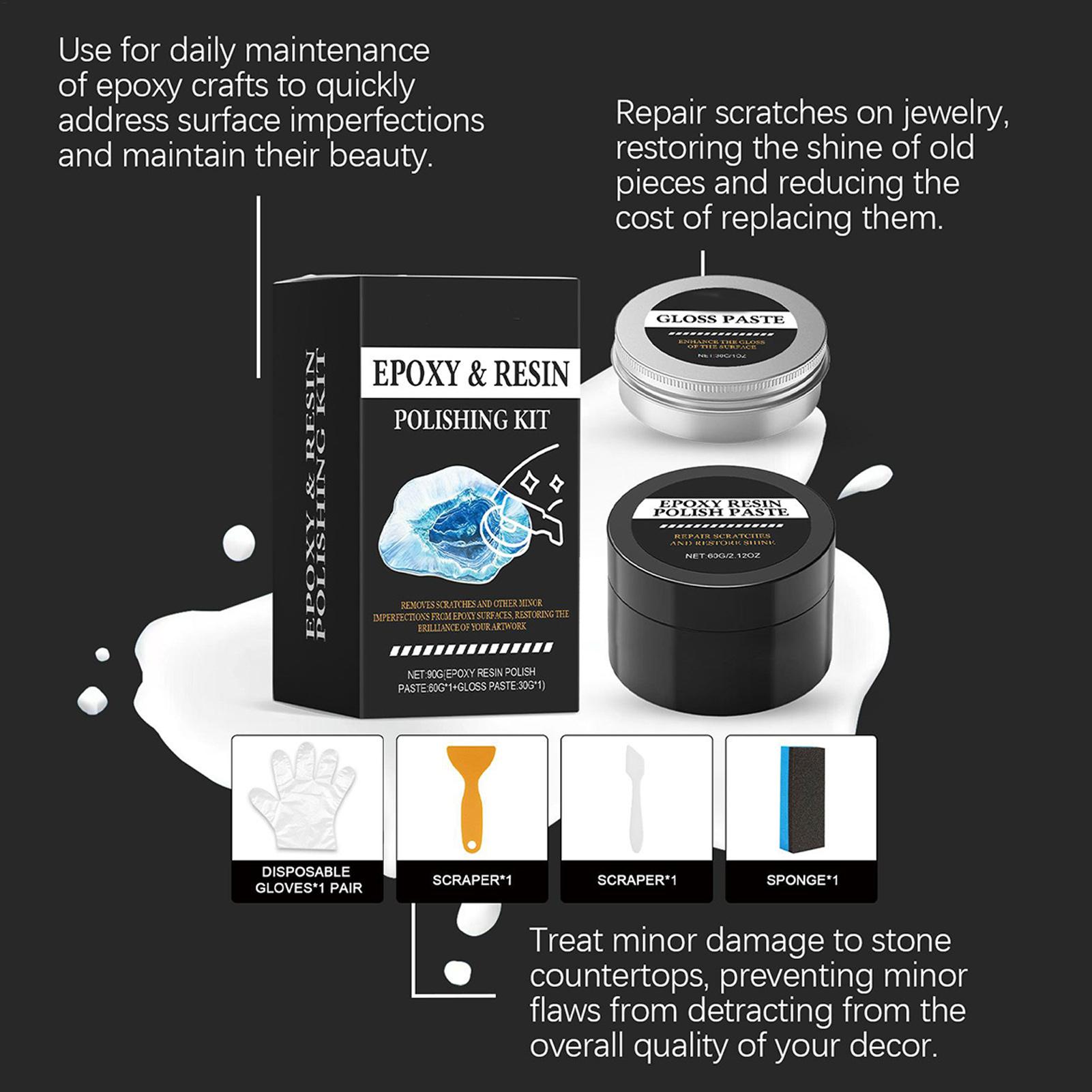 Epoxy Resin Polishing Kit Rest - Resin Art Kit For Beginners review and price