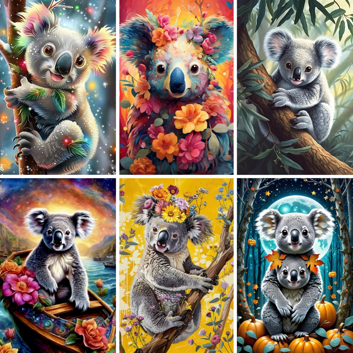 Koala Animal with Flower Art A - Resin Art Kit For Beginners review and price