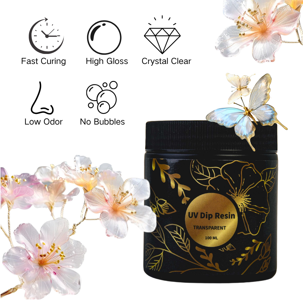UV DIP Resin Glue Set 50/100ml - Resin Art Jewellery review and price