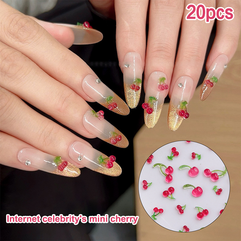 20pcs Sweet Resin Fruit Nail C - Resin Art Tools review and price