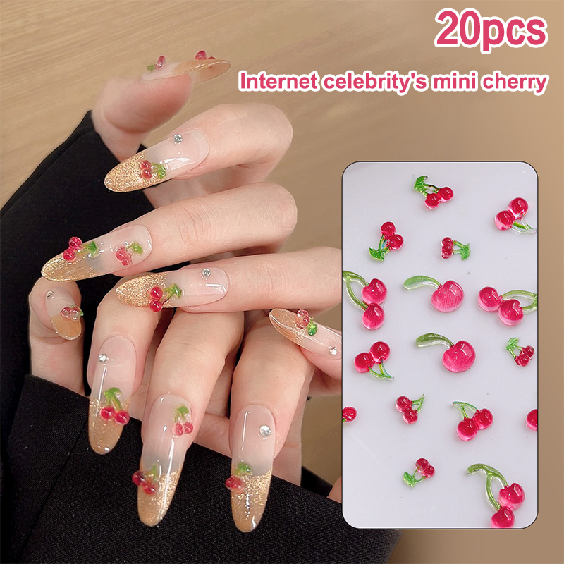 20pcs Sweet Resin Fruit Nail C - Resin Art Tools review and price