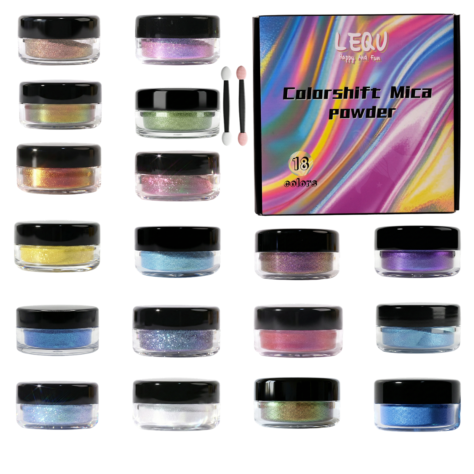 18-Color Chameleon Mica Powder - Resin Color Paste review and price