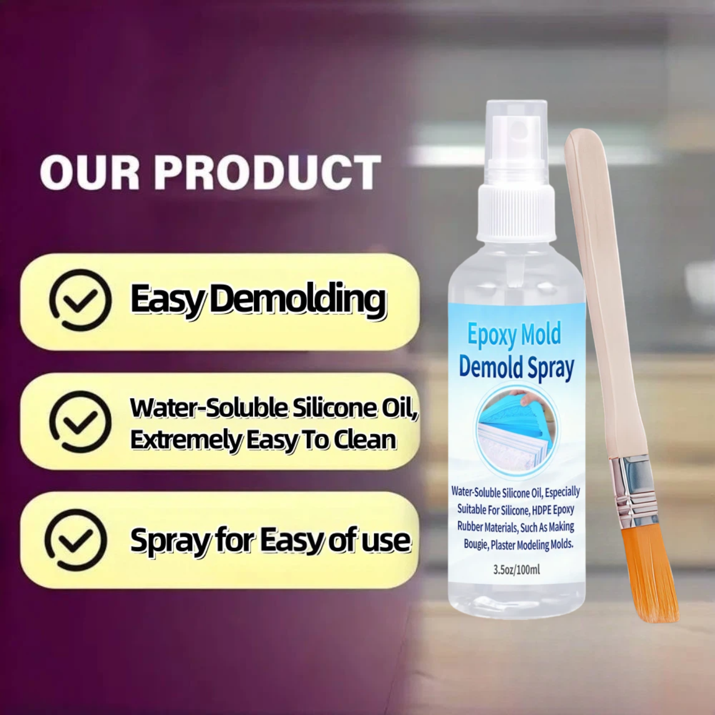 1-Piece Fast-Drying Epoxy Rele - Release Spray Silicone review and price