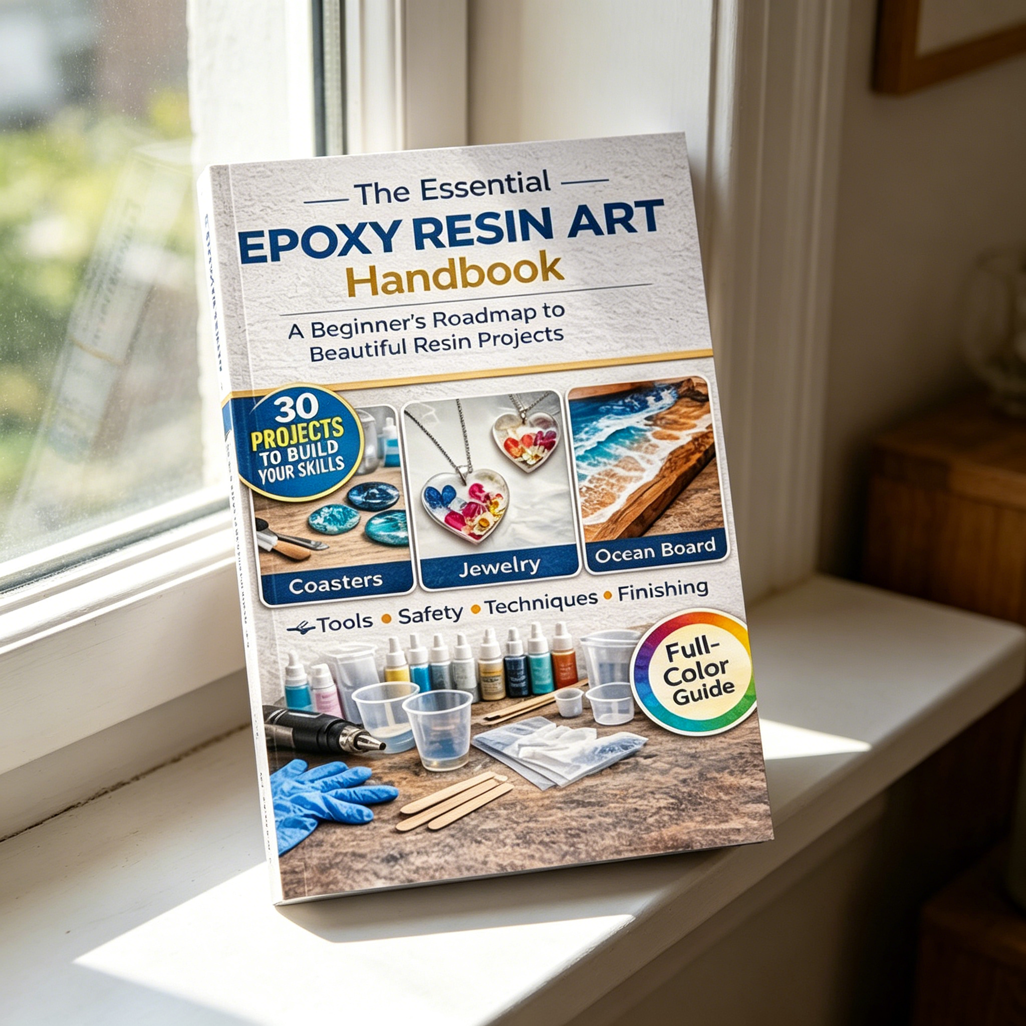 Epoxy Resin Art Book Guide for - Resin Art Learning review and price