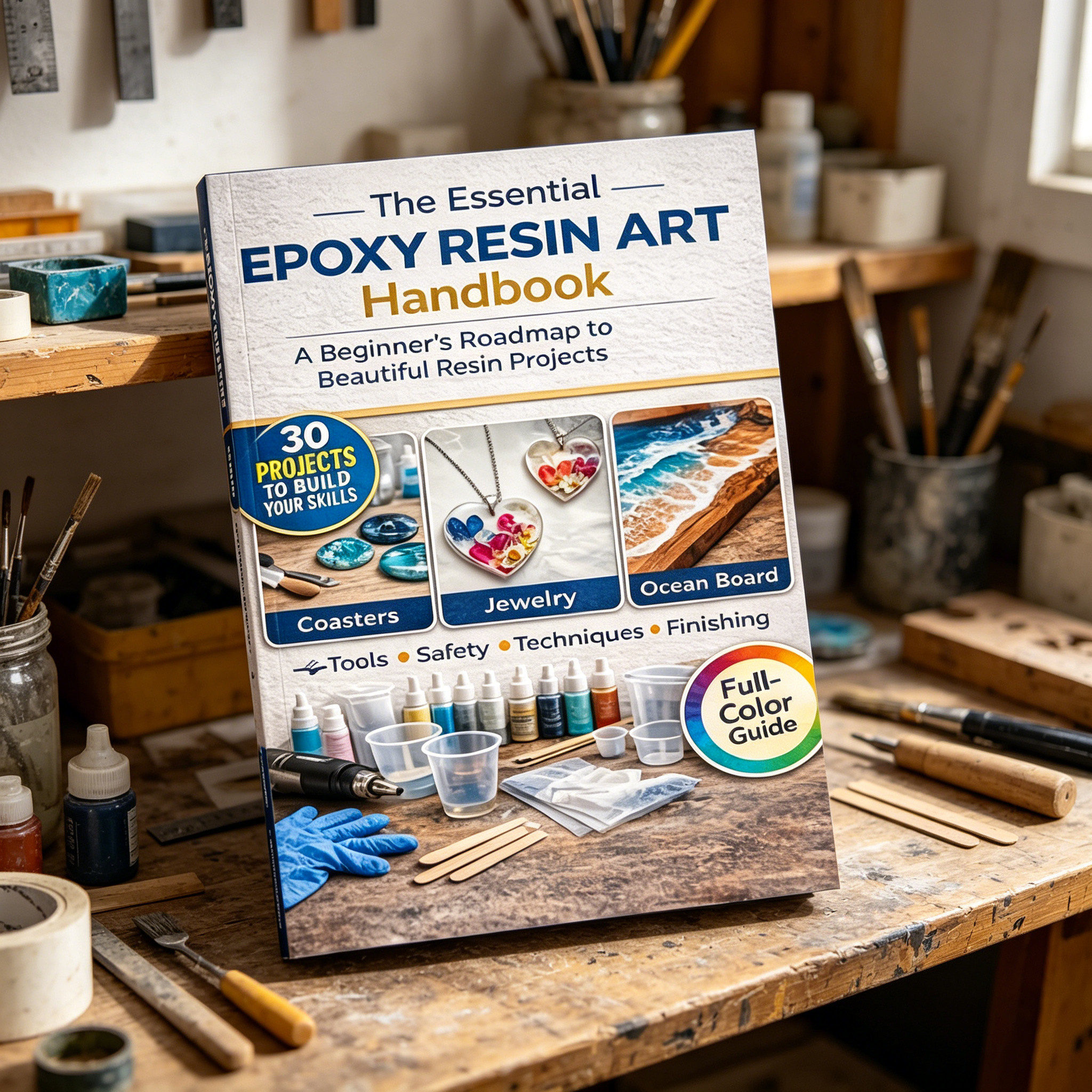 Epoxy Resin Art Book Guide for - Resin Art Learning review and price