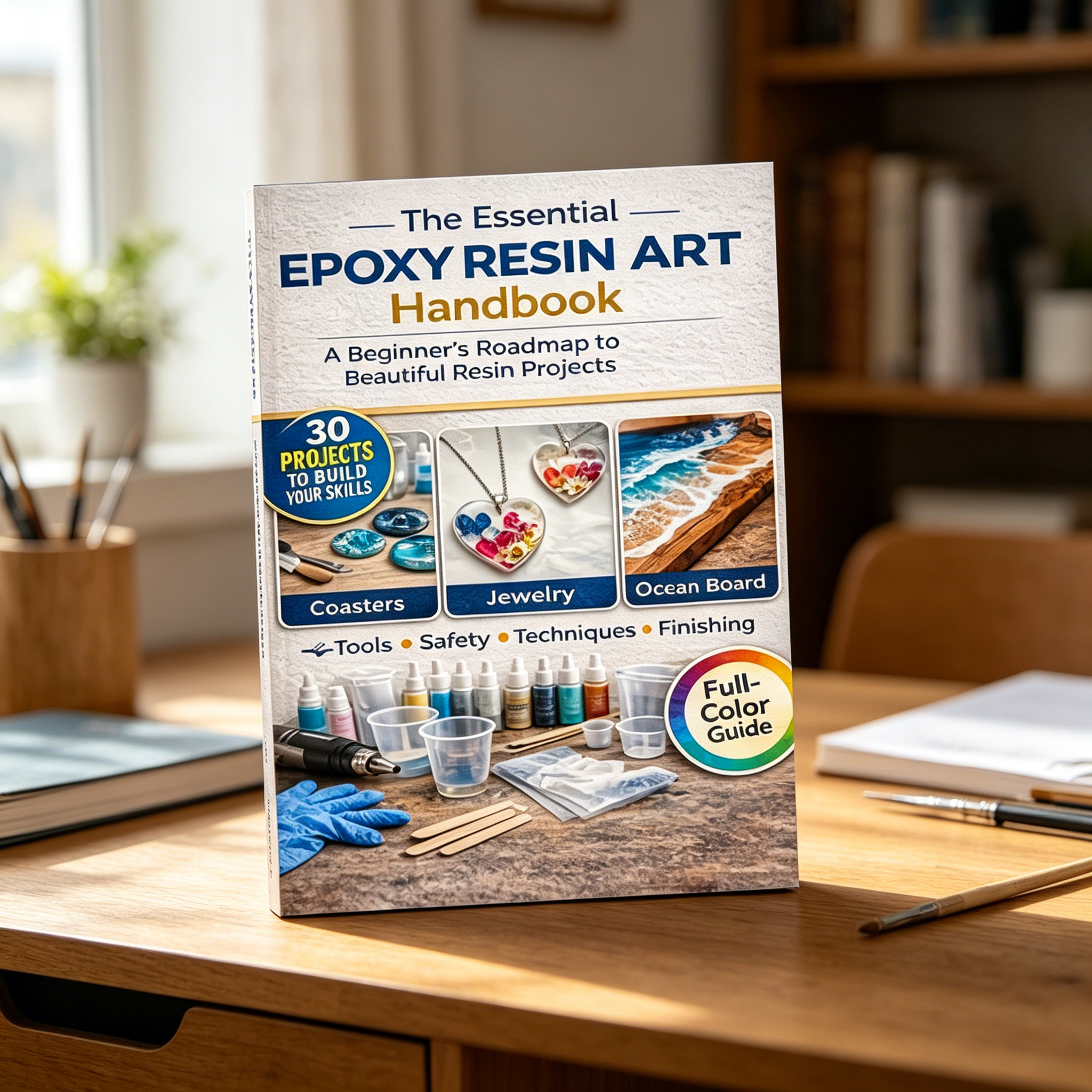 Epoxy Resin Art Book Guide for - Resin Art Learning review and price