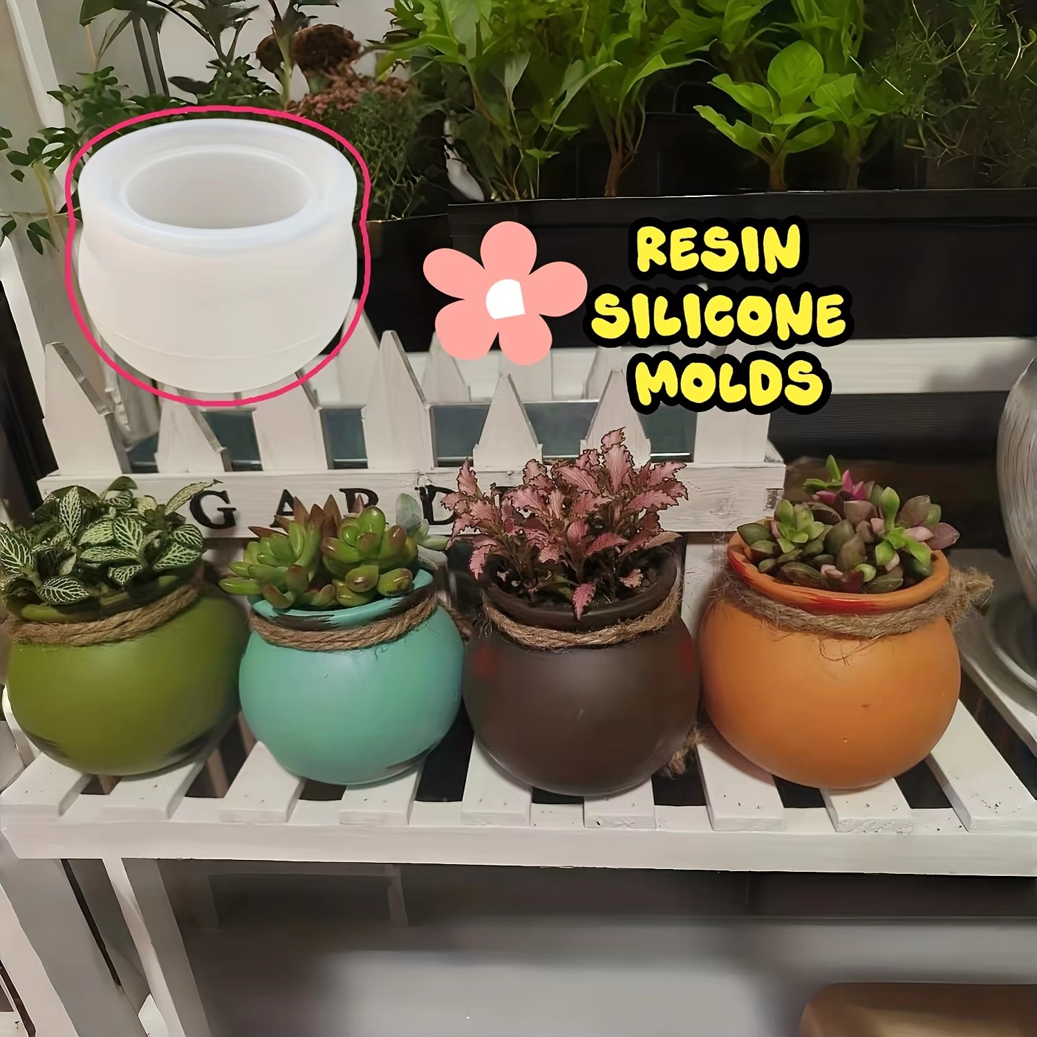 Silicone Flower Pot Molds, Res - Resin Art Tools review and price