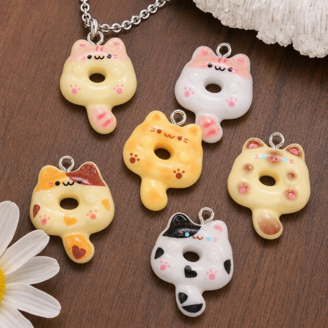 10Pcs Kawaii Cartoon Cat Resin - Resin Art Engagement review and price