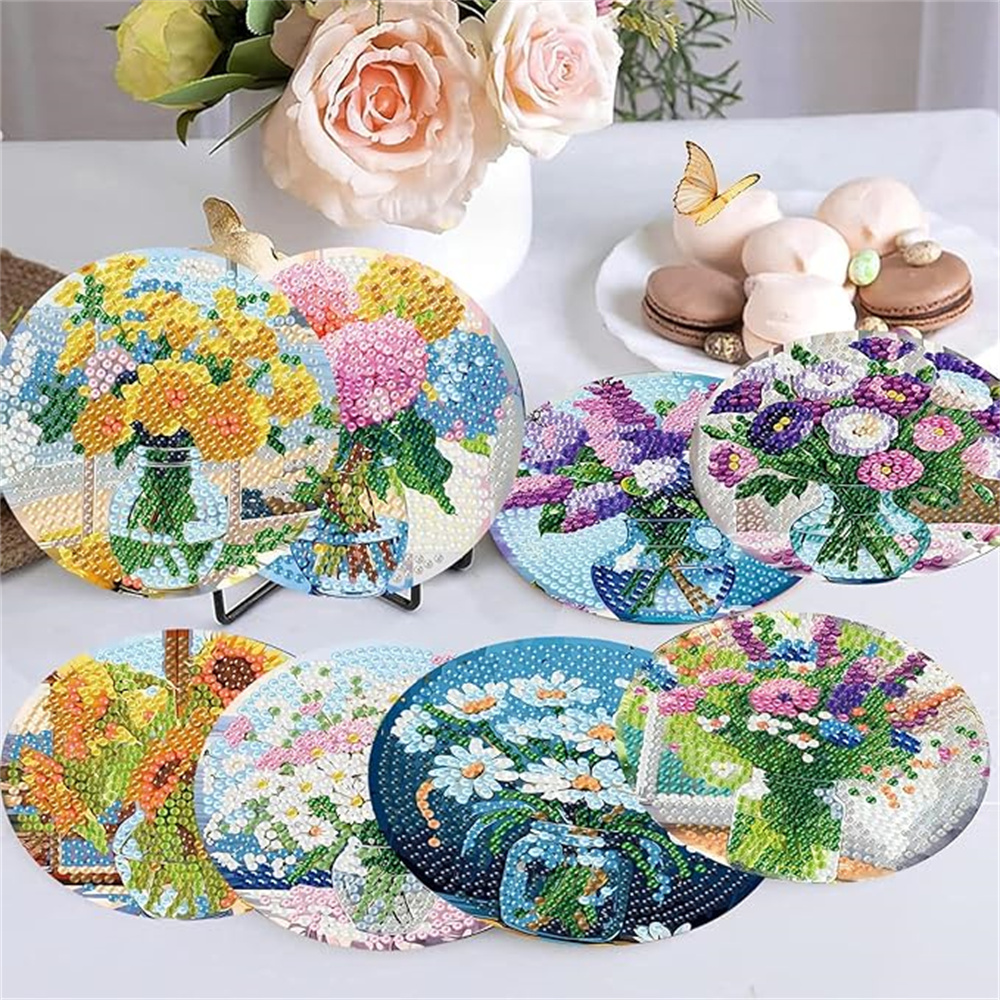 8-Piece Set of Diamond Paintin - Resin Art Canvas review and price