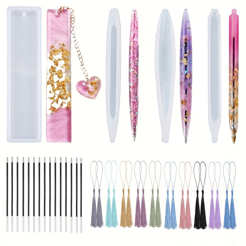 39Pen and bookmark silicone mo - Resin Art Tools review and price