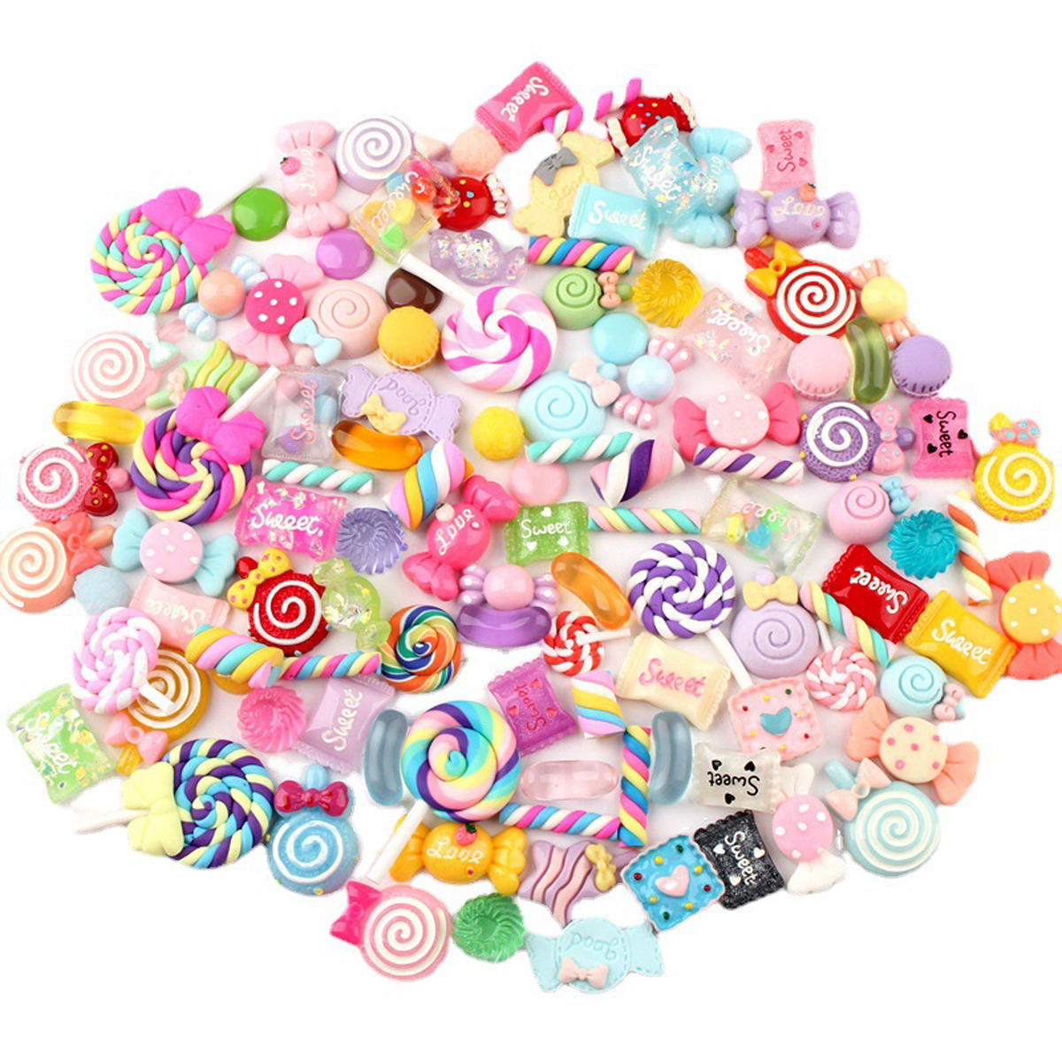 30pcs Random Candy Slime Charm - Resin Art Engagement review and price