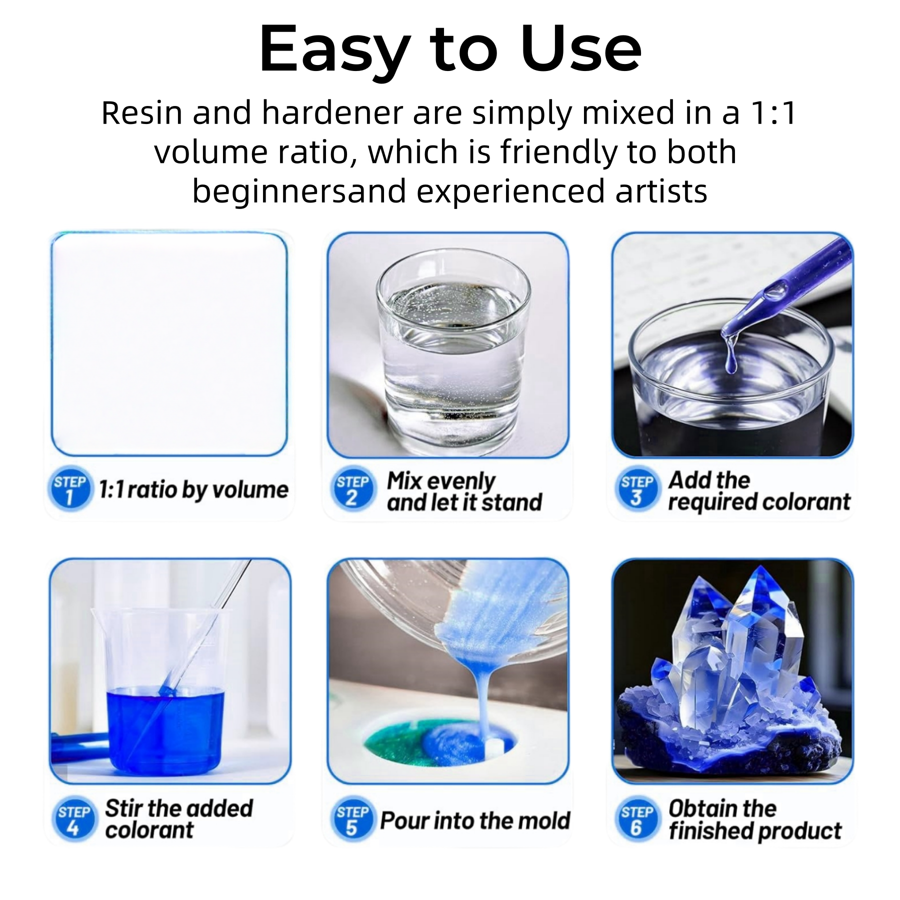 1:1 Crystal Clear Epoxy Resin  - Resin Art Jewellery review and price