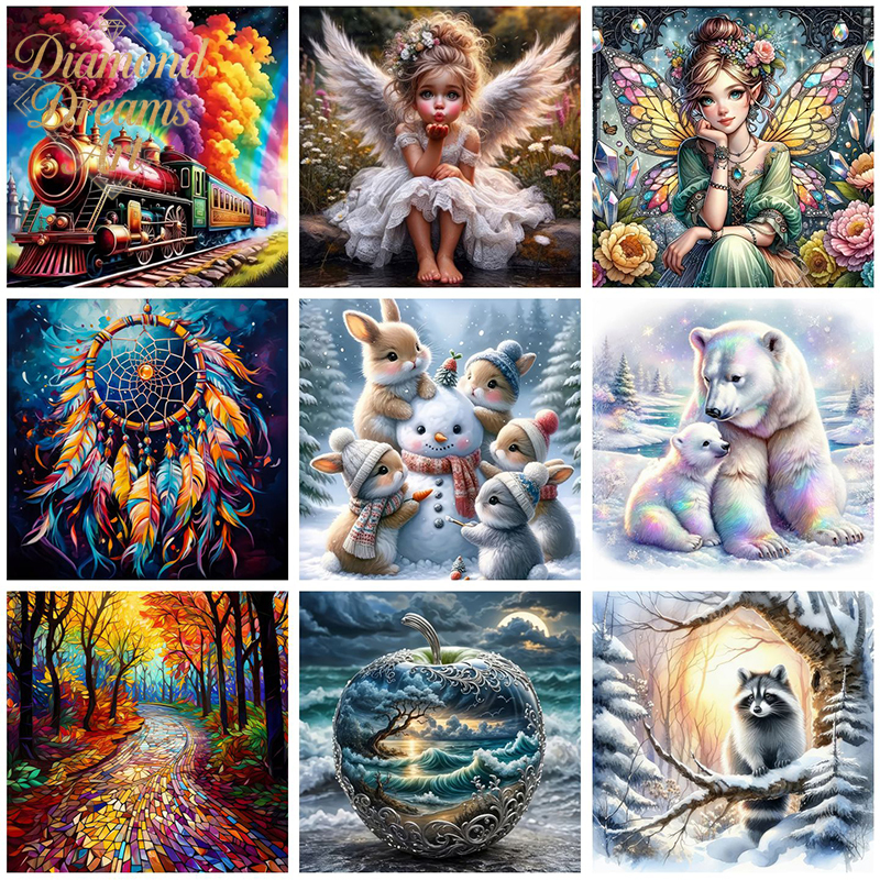 Frameless,New Mosaic 5D Diy Di - Resin Art Accessories review and price