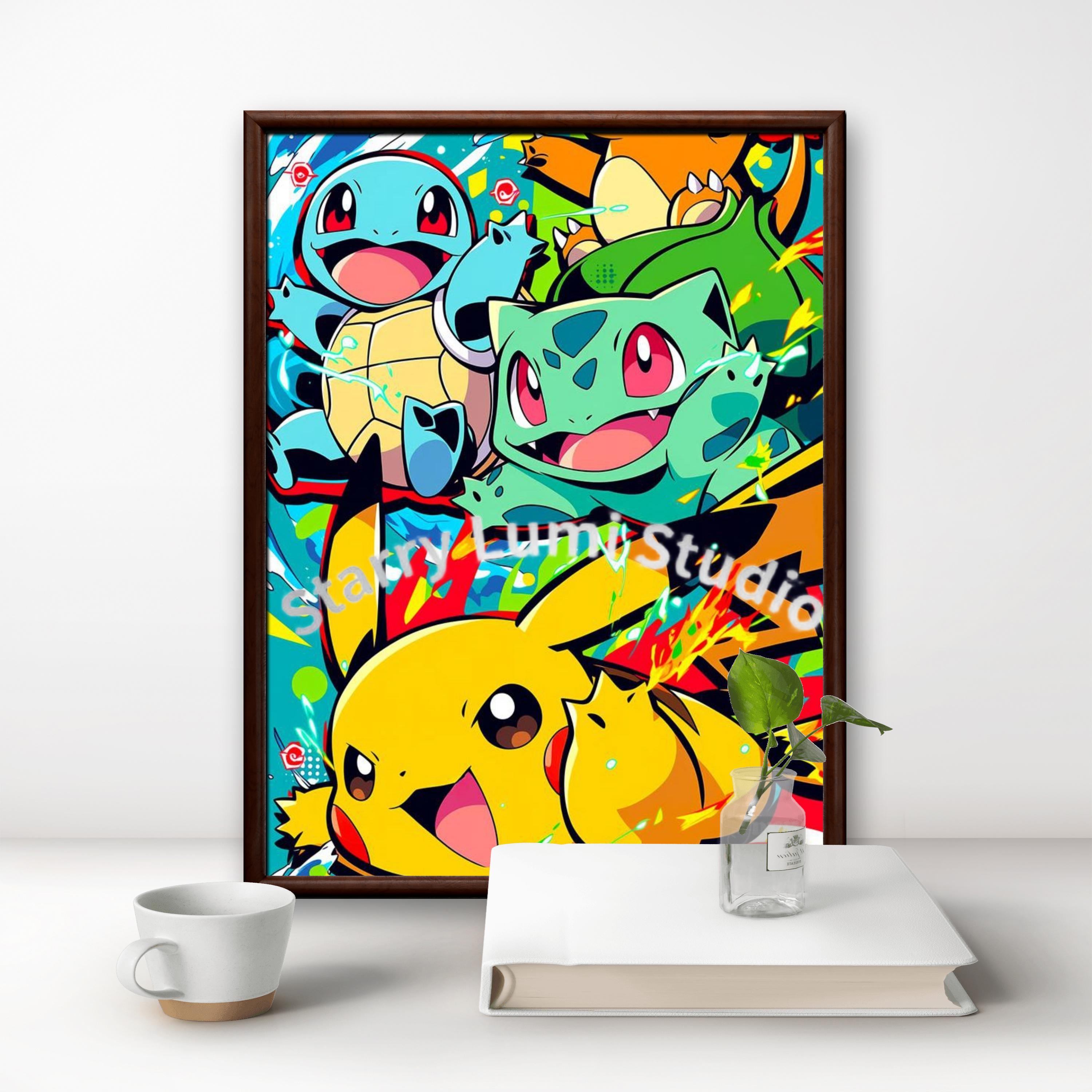 2026 New Pokémon Cute Pikachu  - Resin Art Canvas review and price