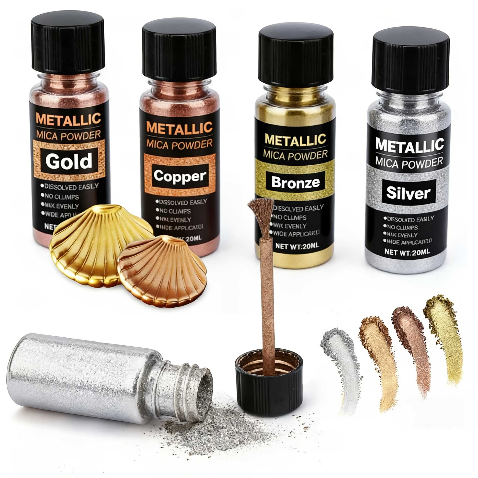 Metallic Mica Powder, Brushed  - Resin Color Paste review and price