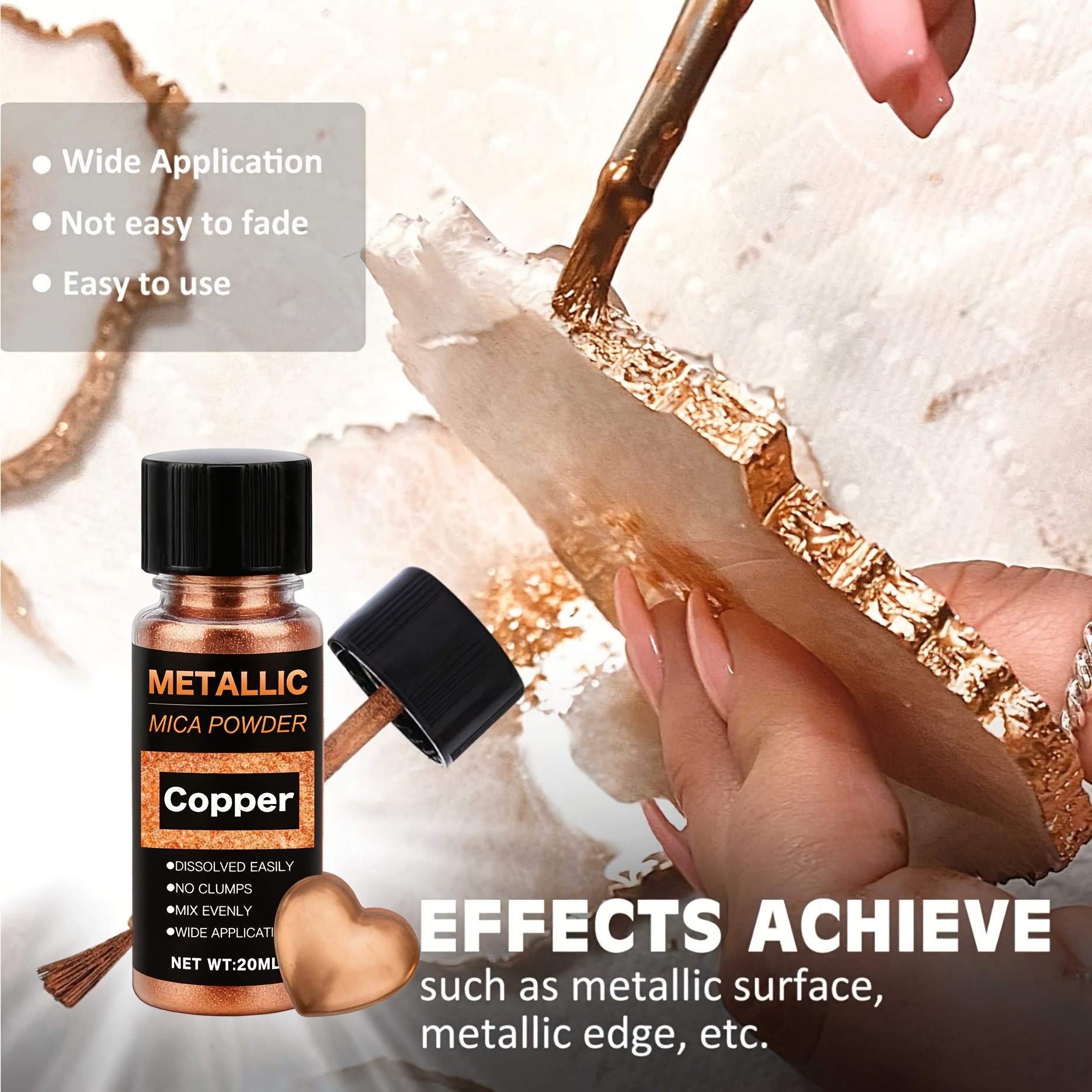 Metallic Mica Powder, Brushed  - Resin Color Paste review and price