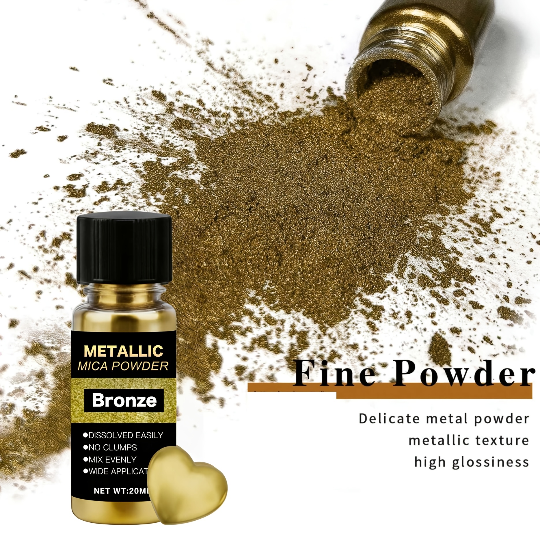 Metallic Mica Powder, Brushed  - Resin Color Paste review and price