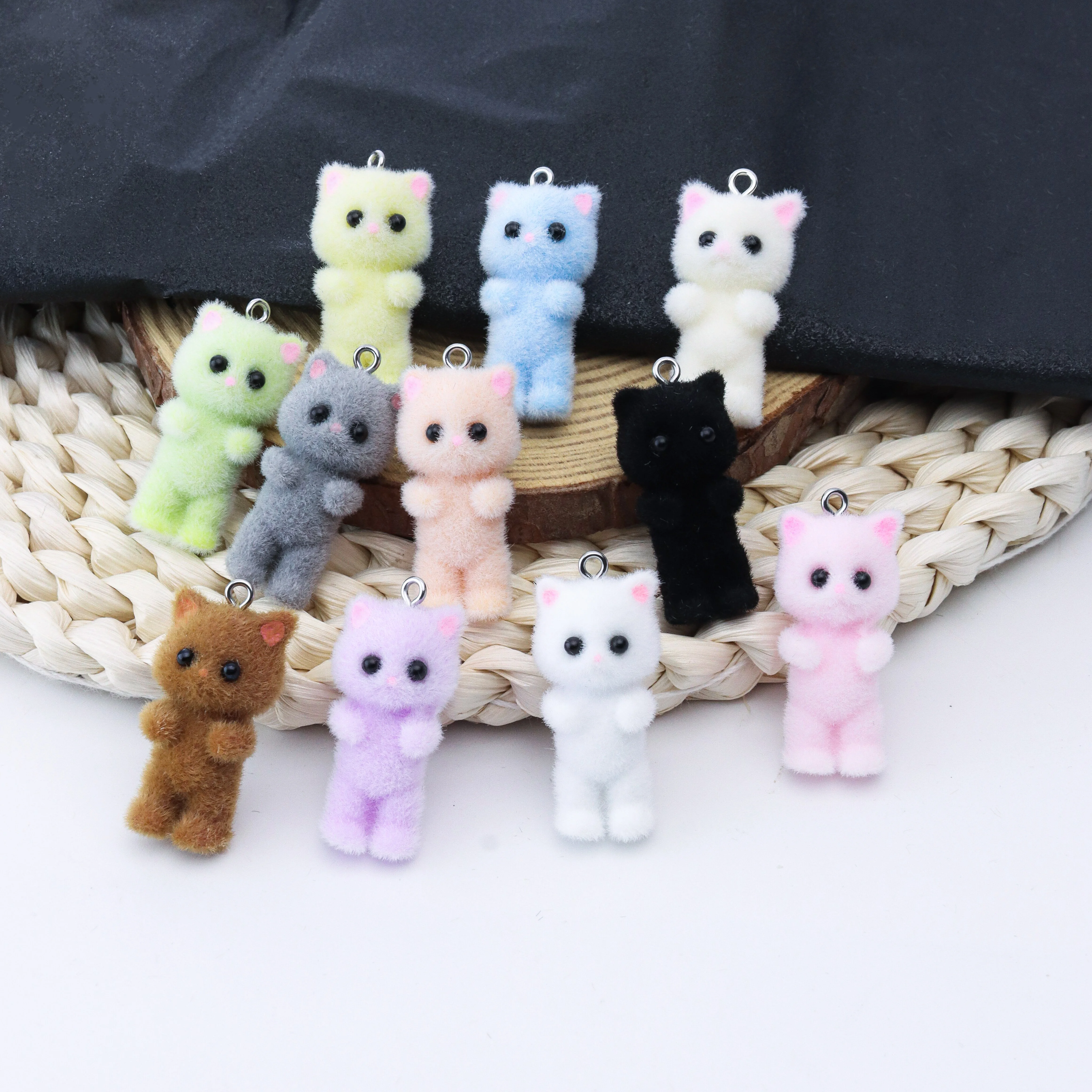 33PCS Cat Pendant Kawaii 3D Fl - Resin Art Jewellery review and price