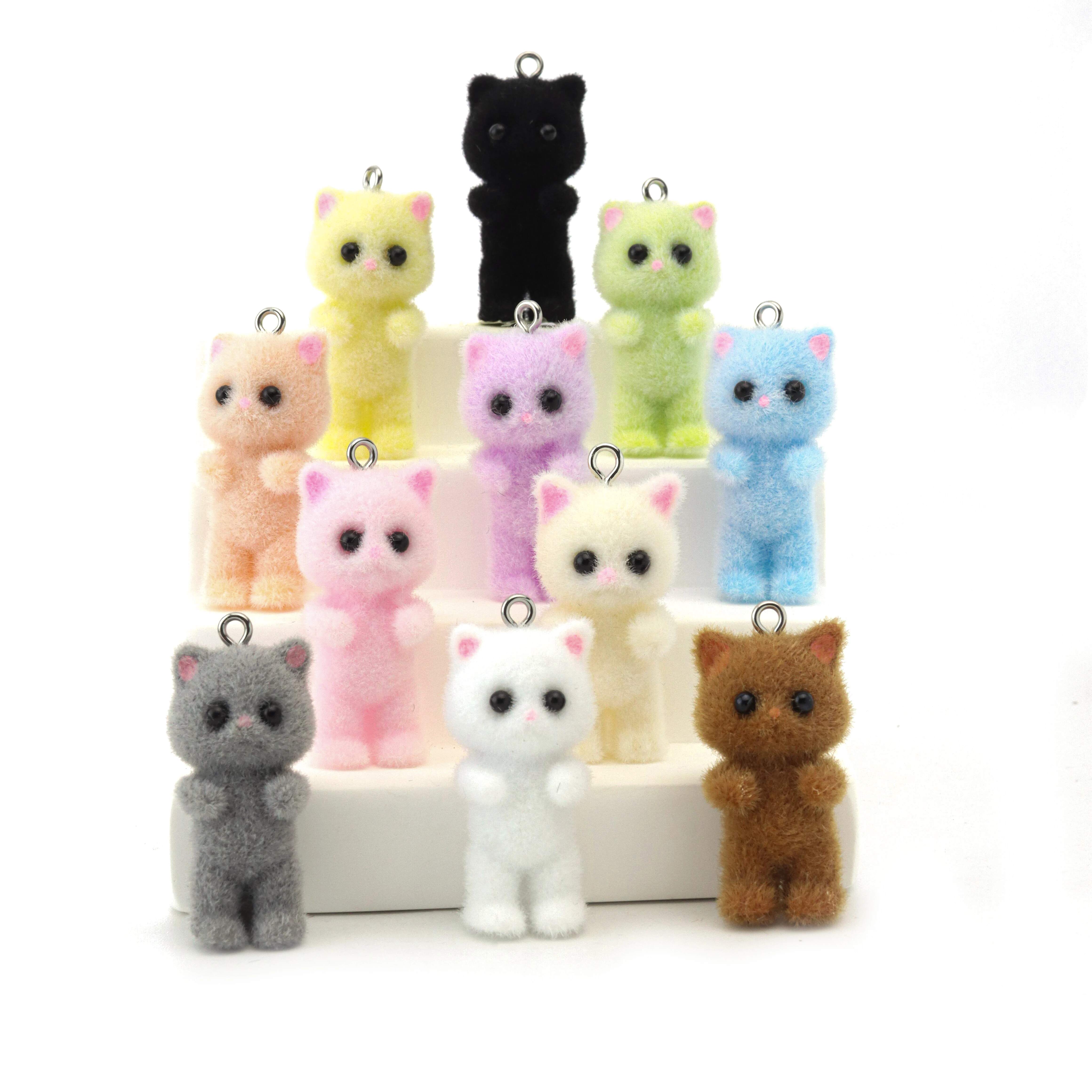 33PCS Cat Pendant Kawaii 3D Fl - Resin Art Jewellery review and price