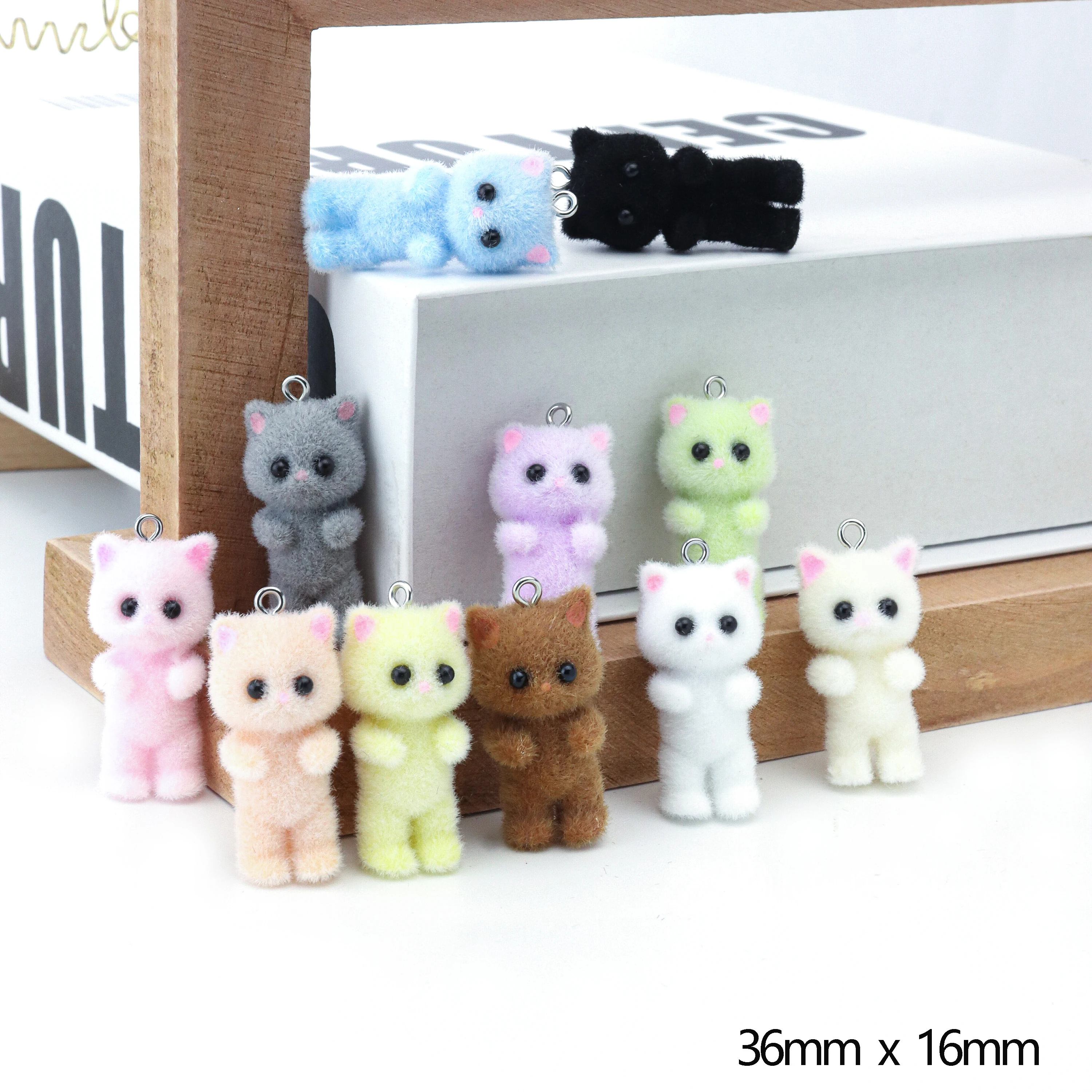 33PCS Cat Pendant Kawaii 3D Fl - Resin Art Jewellery review and price