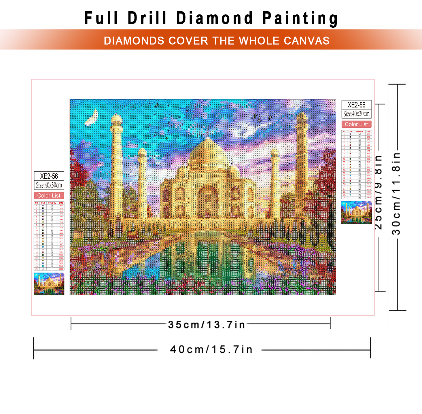 1pc frameless  diamond paintin - Resin Art Canvas review and price