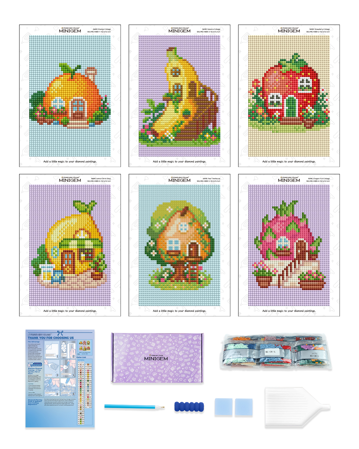 Forever Young Minigem 6PCS Fru - Resin Art Canvas review and price