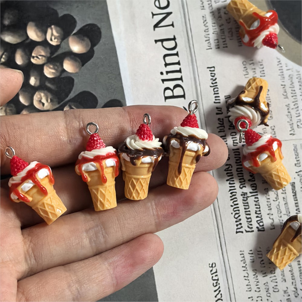 10Pcs Cute 3D Simulation Food  - Resin Art Accessories review and price