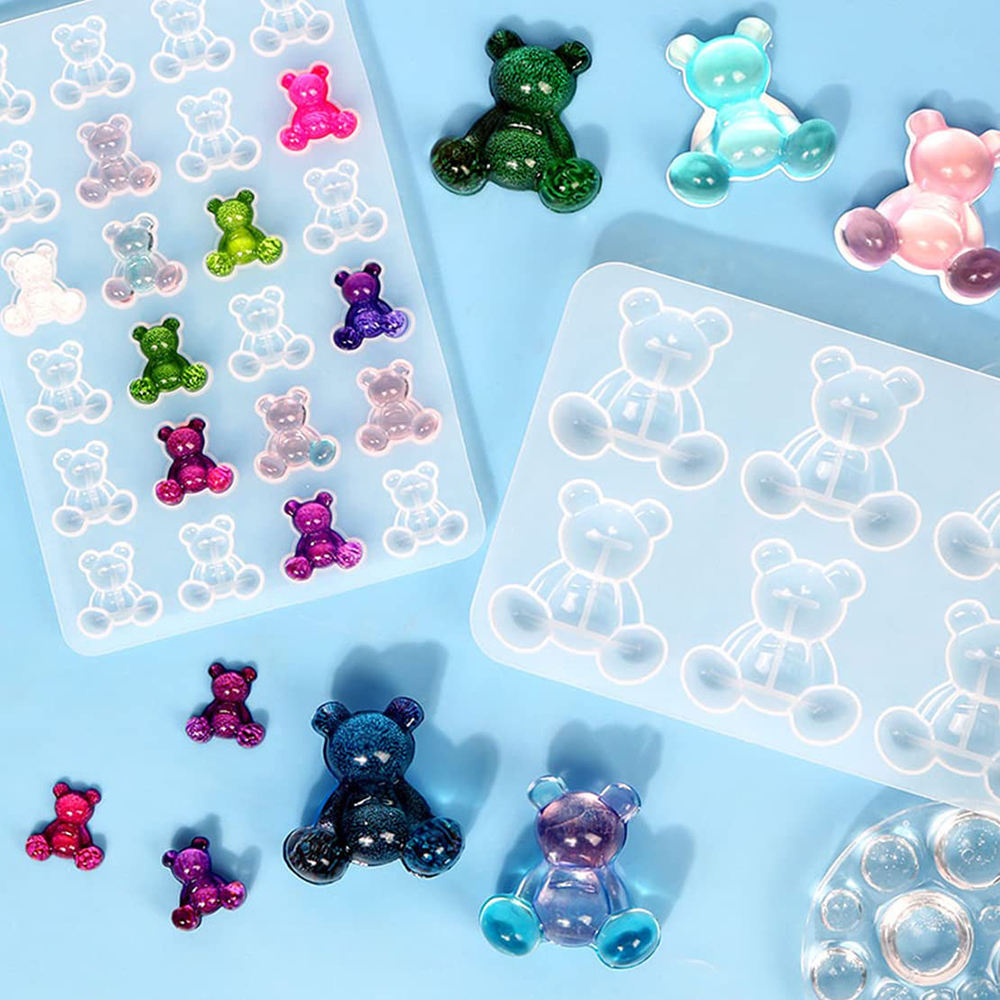 Crystal Bear Resin Silicone Mo - Resin Art Jewellery review and price