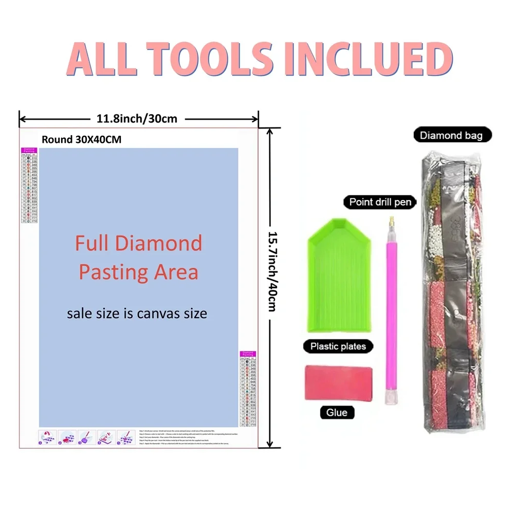 Frameless,5D DIY Diamond Paint - Resin Art Kit For Beginners review and price