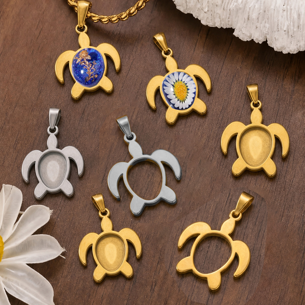 5pcs Stainless Steel Turtle Pe - Resin Art Engagement review and price