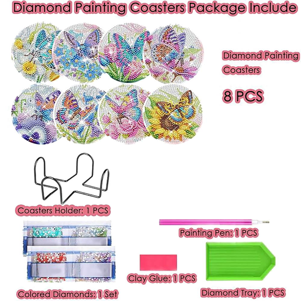 8 pieces of diamond art painti - Resin Art Canvas review and price