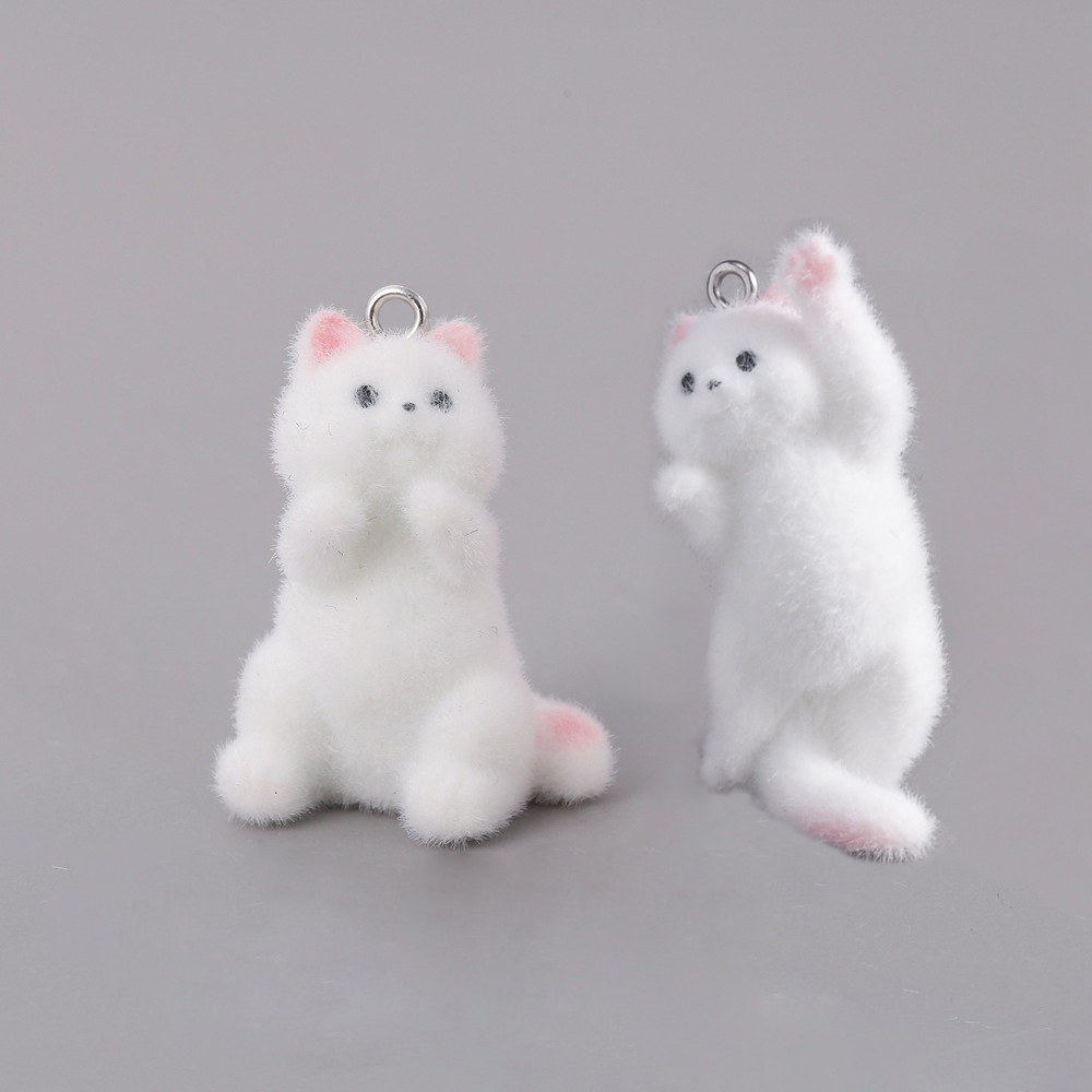 2pcs Flocking Little Cat Resin - Resin Art Engagement review and price