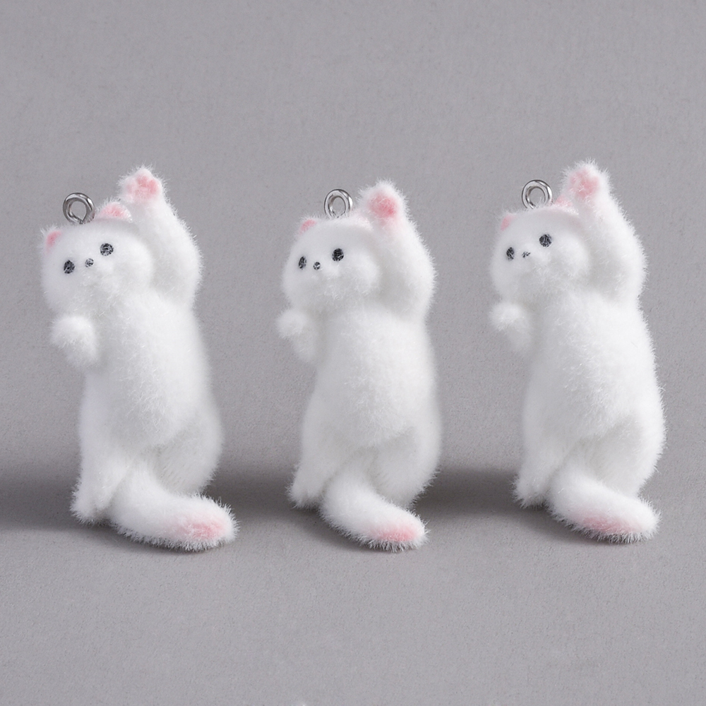 2pcs Flocking Little Cat Resin - Resin Art Engagement review and price
