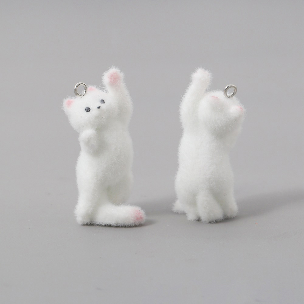 2pcs Flocking Little Cat Resin - Resin Art Engagement review and price